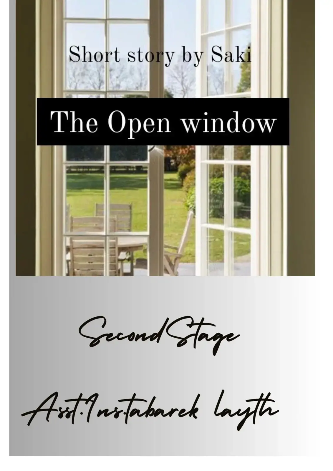 غلاف كتاب The Open Window