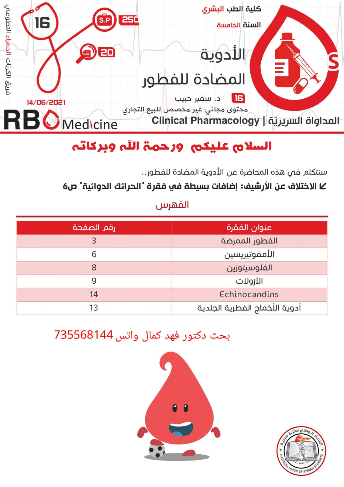 غلاف تقرير الأدوية المضادة للفطور