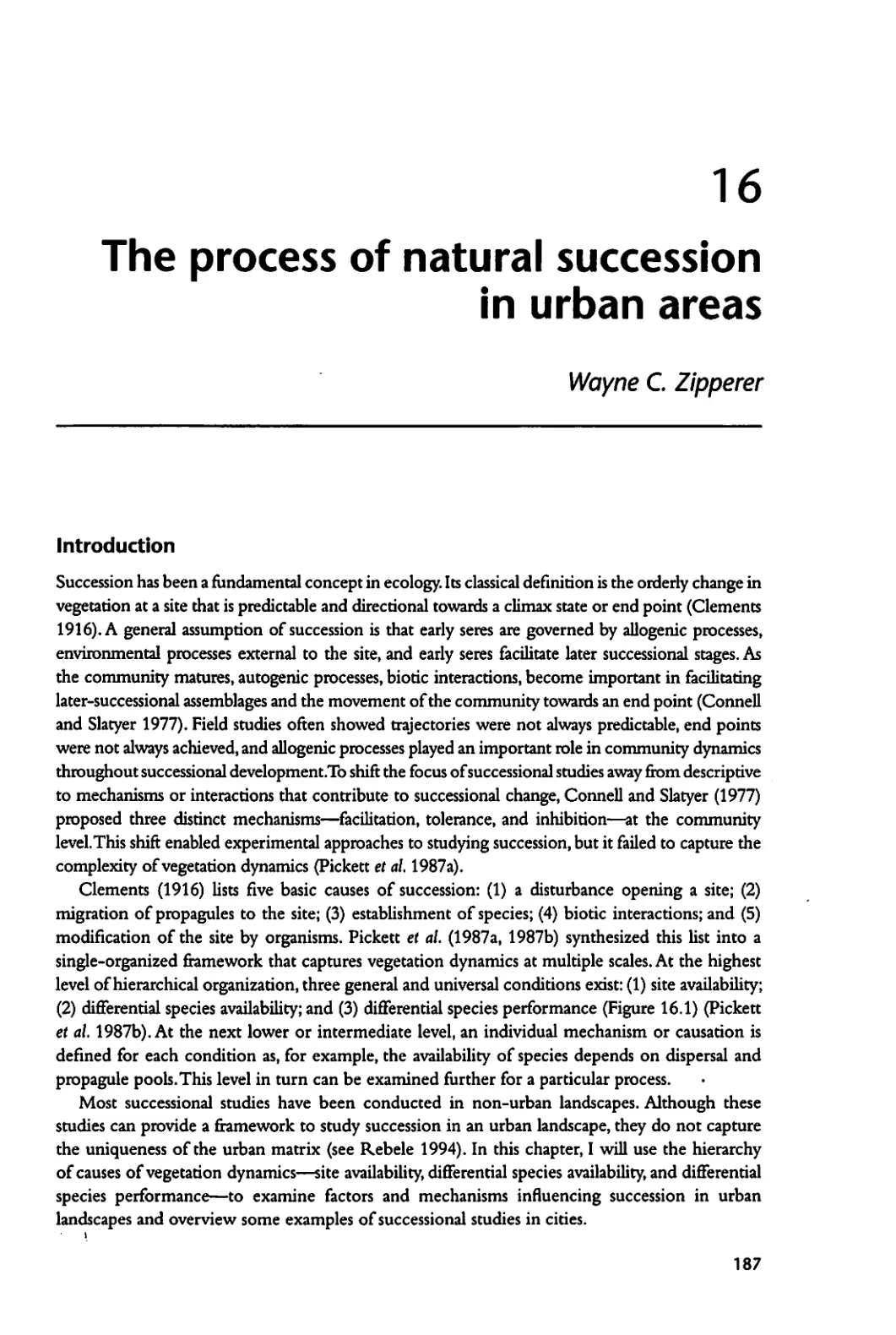 غلاف تقرير The process of natural succession in urban areas