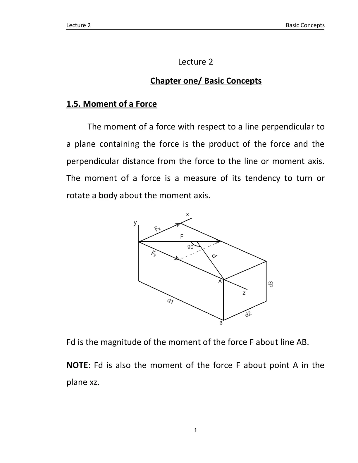 غلاف تقرير Lecture 2 Basic Concepts