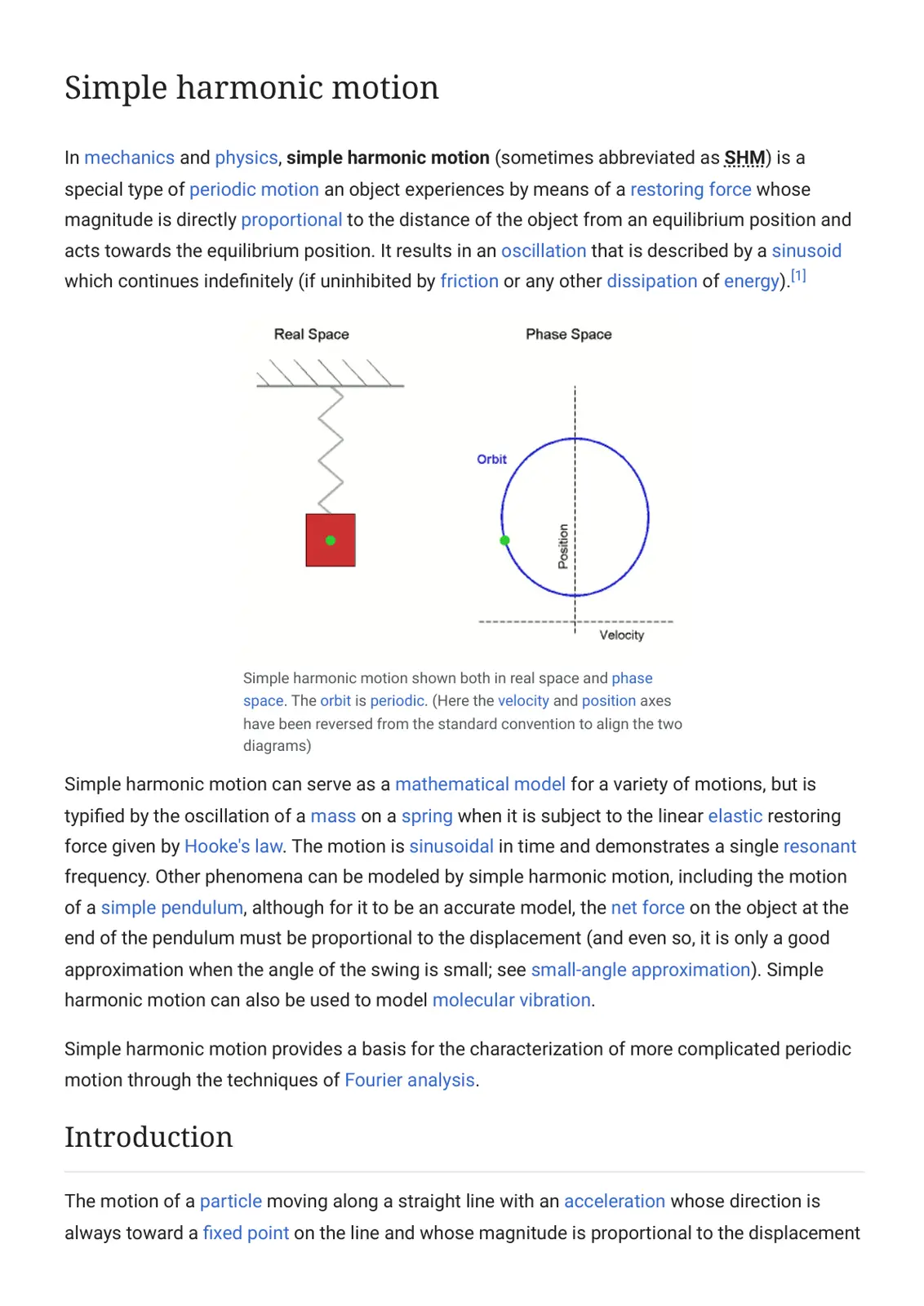 غلاف تقرير Simple harmonic motion