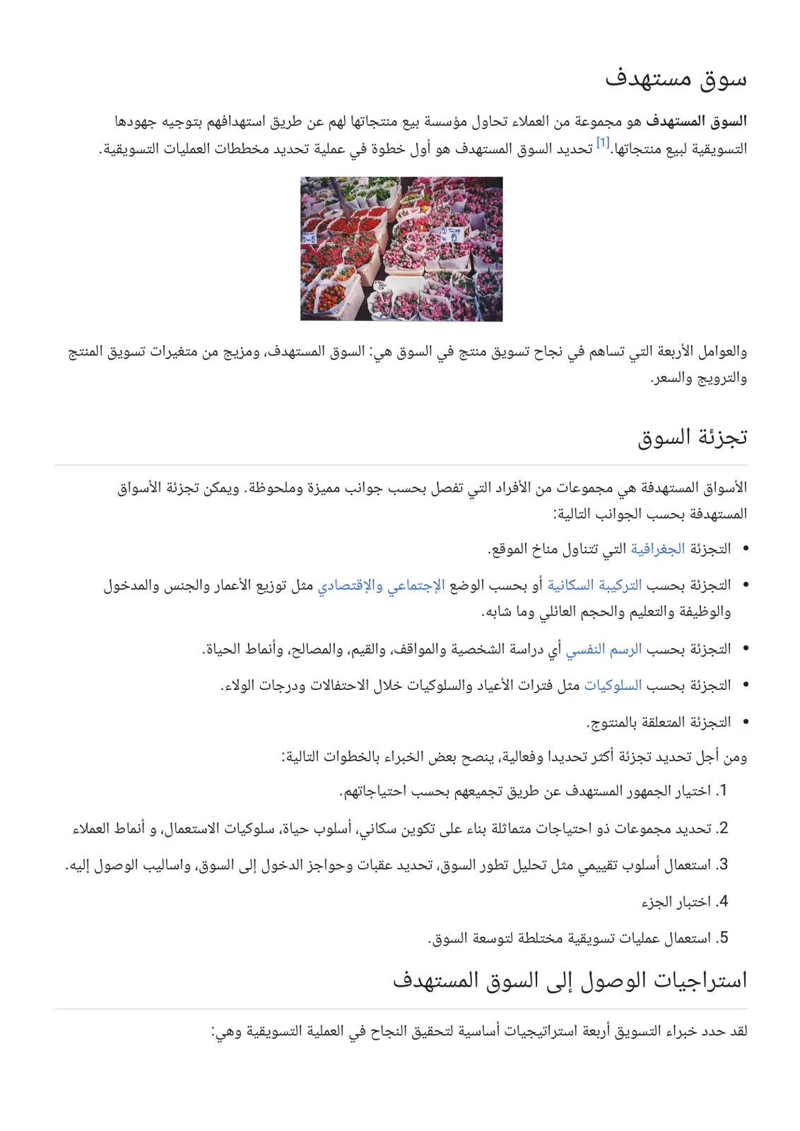 غلاف تقرير السوق المستهدف
