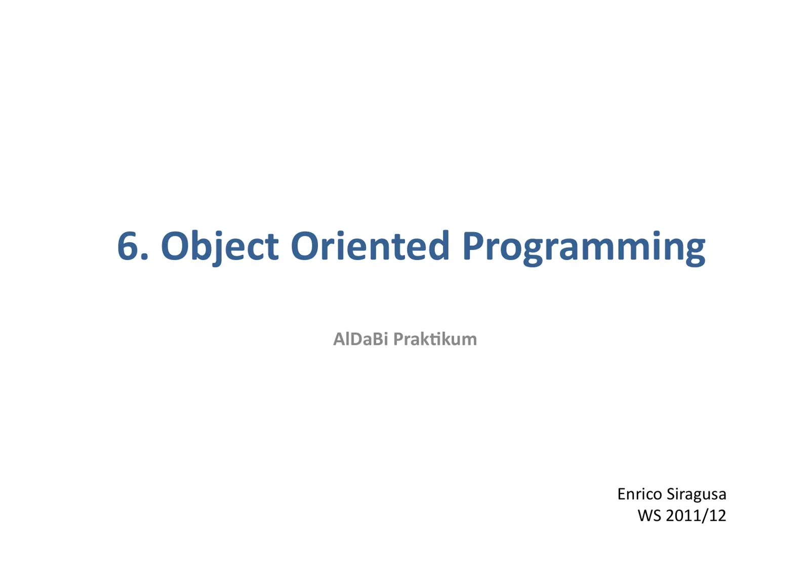 غلاف تقرير Object Oriented Programming - AlDaBi Praktikum
