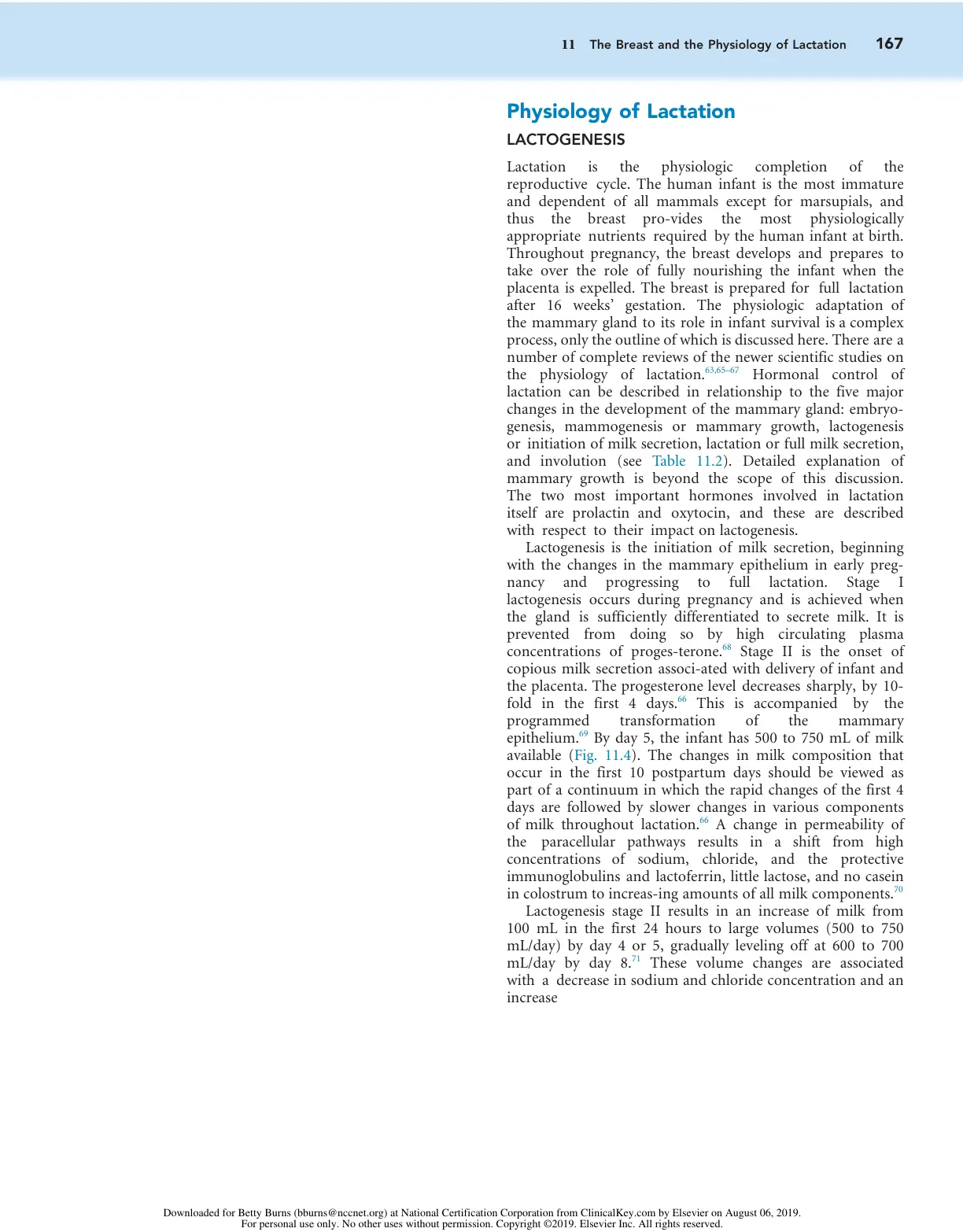 غلاف تقرير The Breast and the Physiology of Lactation