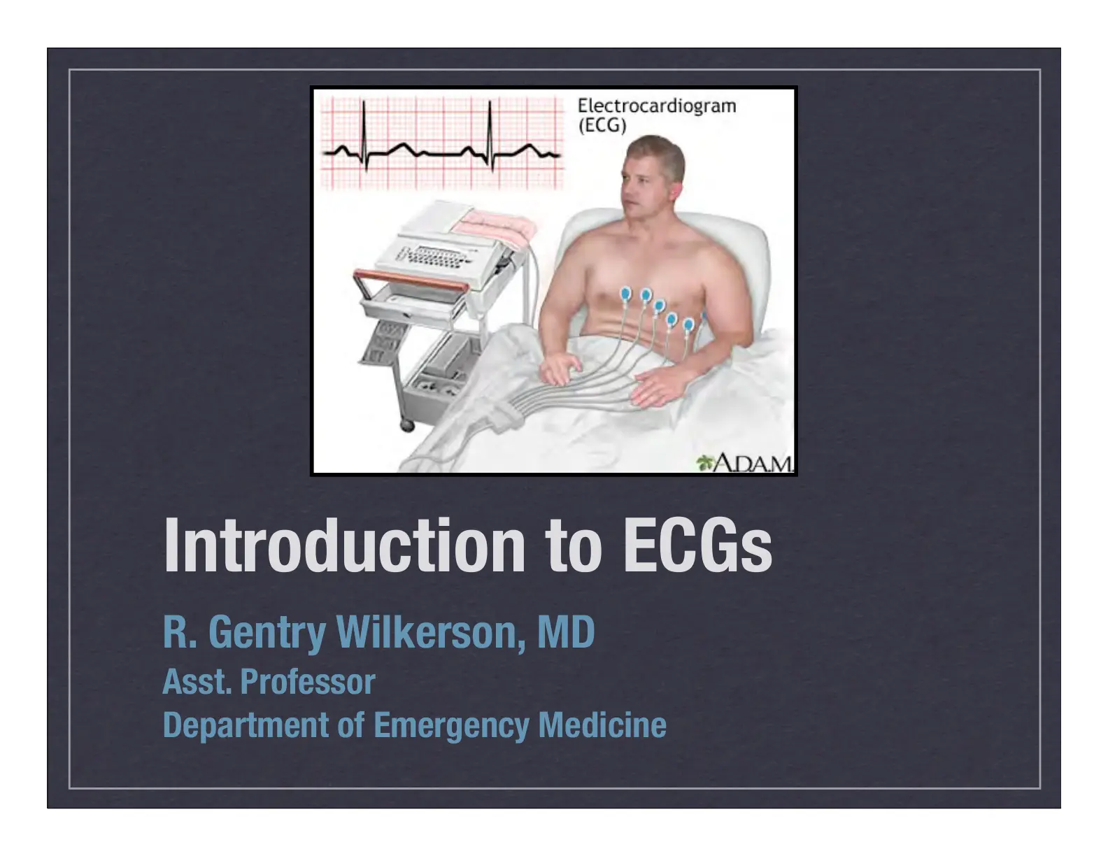 غلاف تقرير Introduction to ECGs