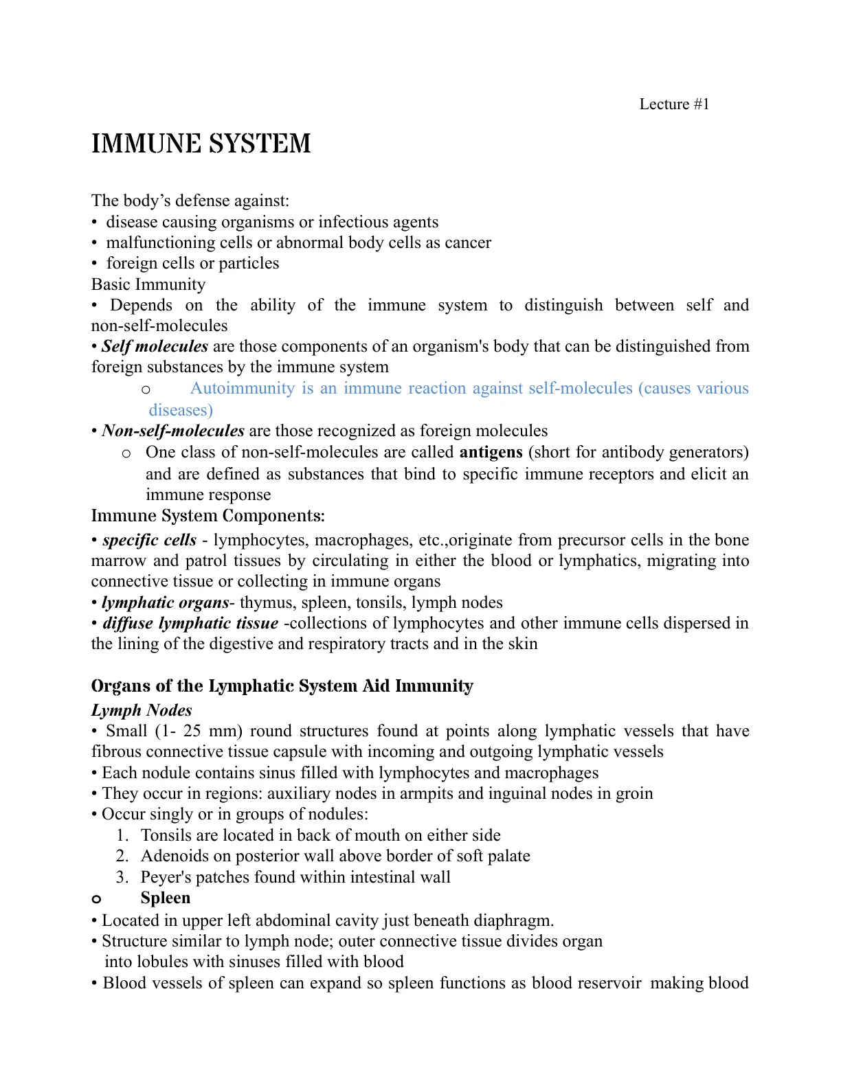 غلاف تقرير The Immune System