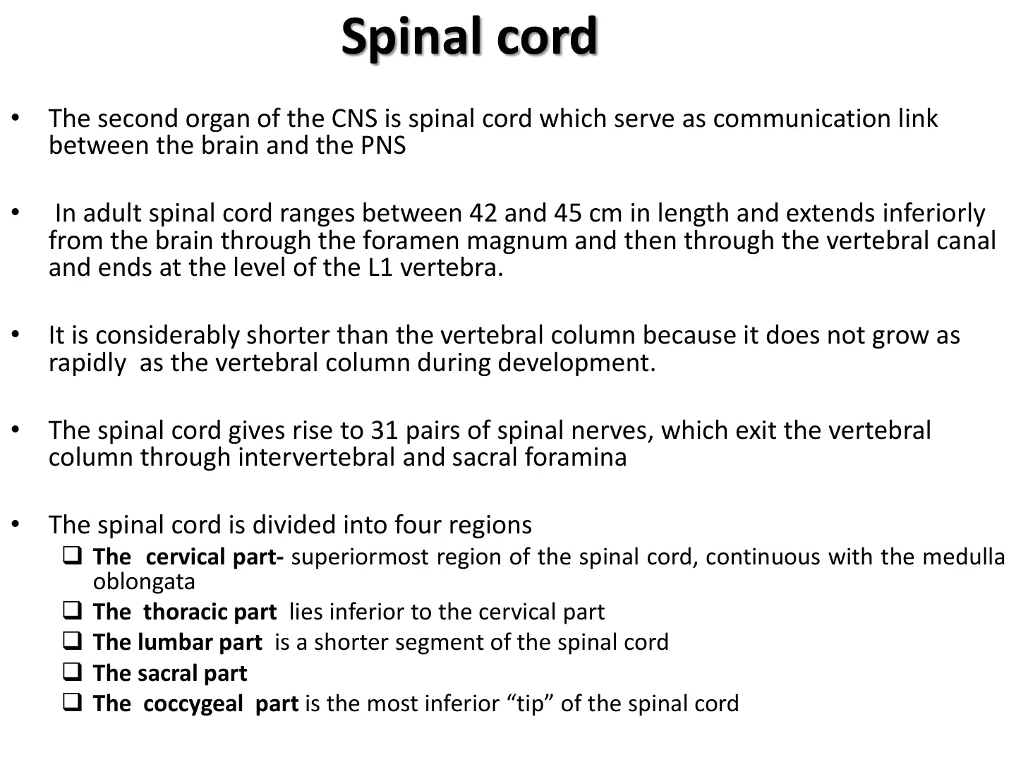 غلاف تقرير Spinal cord