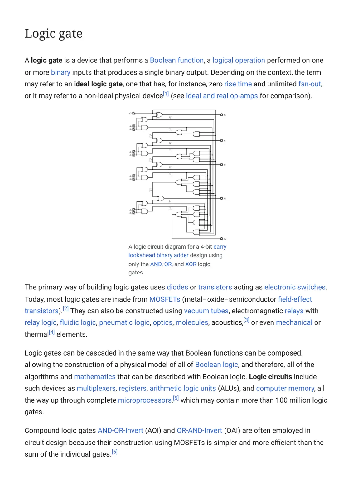 غلاف تقرير Logic gate