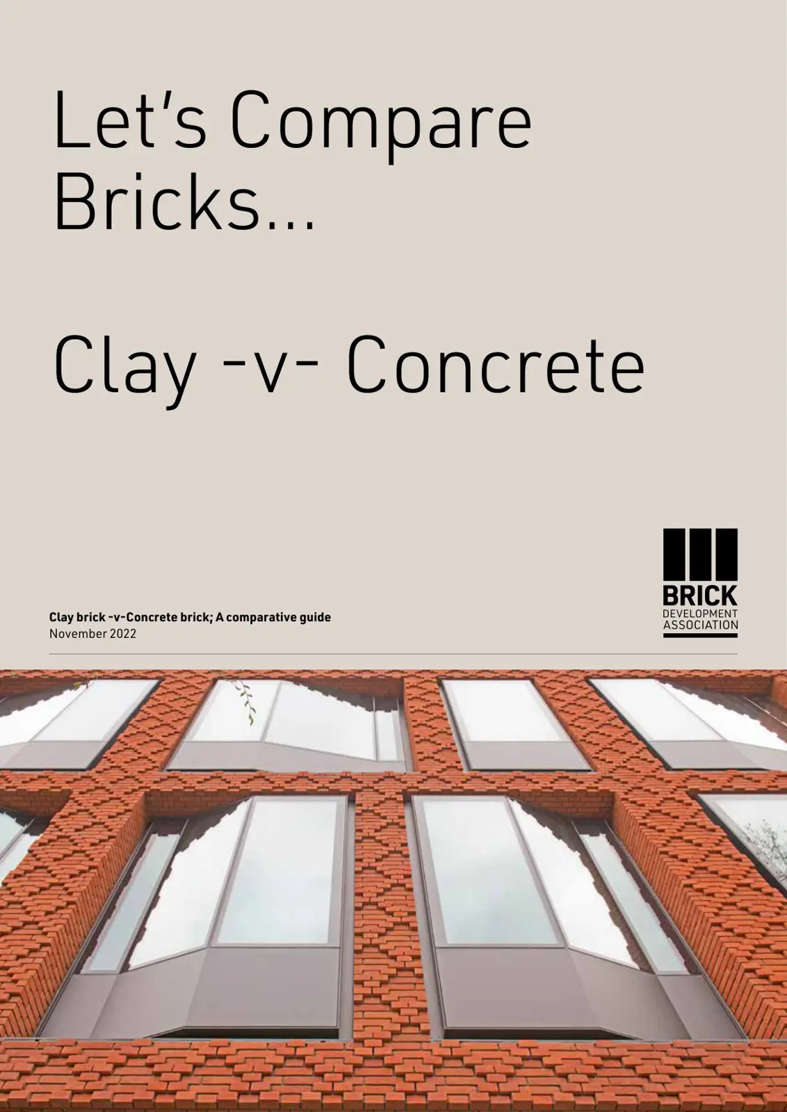 غلاف تقرير Clay brick v Concrete brick: A comparative guide