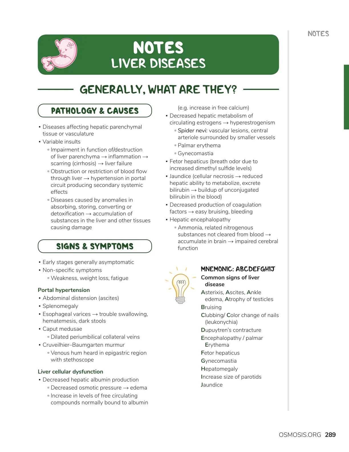 غلاف تقرير NOTES LIVER DISEASES