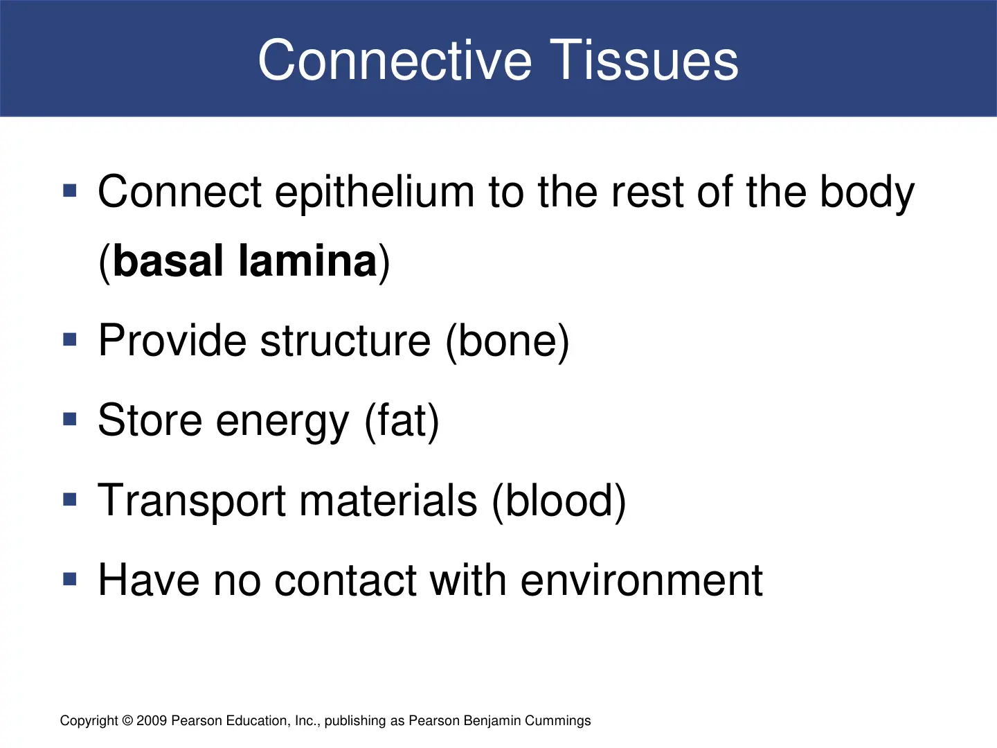 غلاف تقرير Connective Tissues
