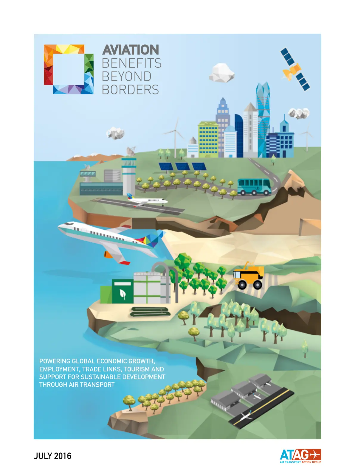 غلاف تقرير AVIATION BENEFITS BEYOND BORDERS