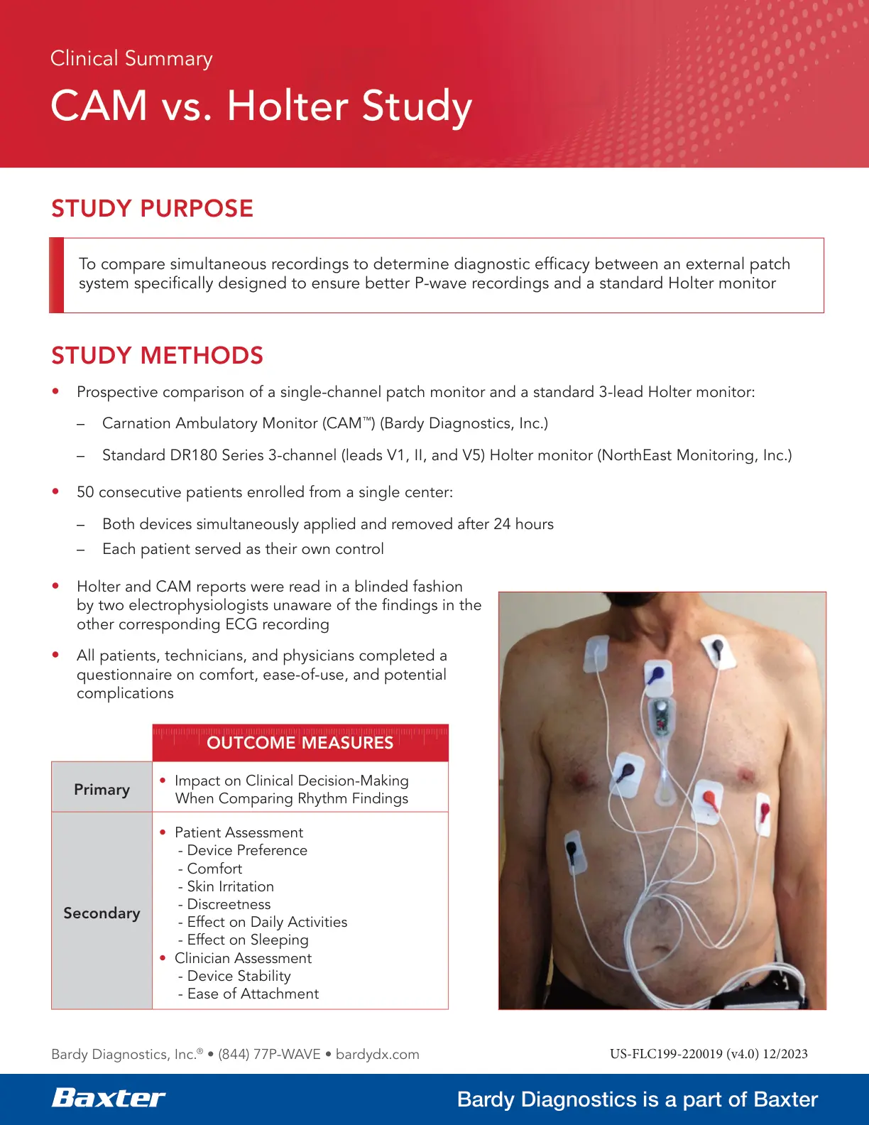 غلاف تقرير CAM vs. Holter Study – Clinical Summary