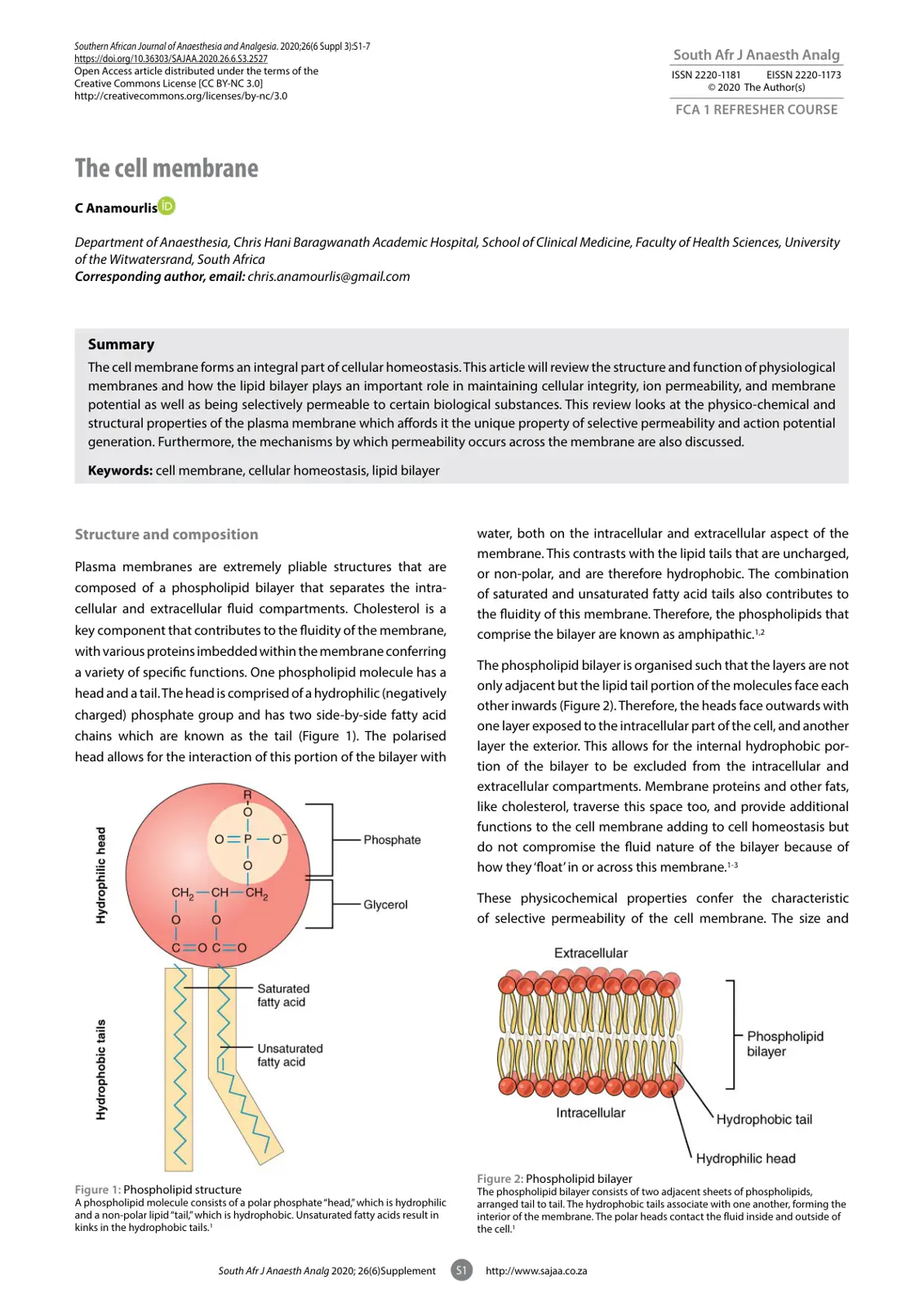 غلاف تقرير The cell membrane