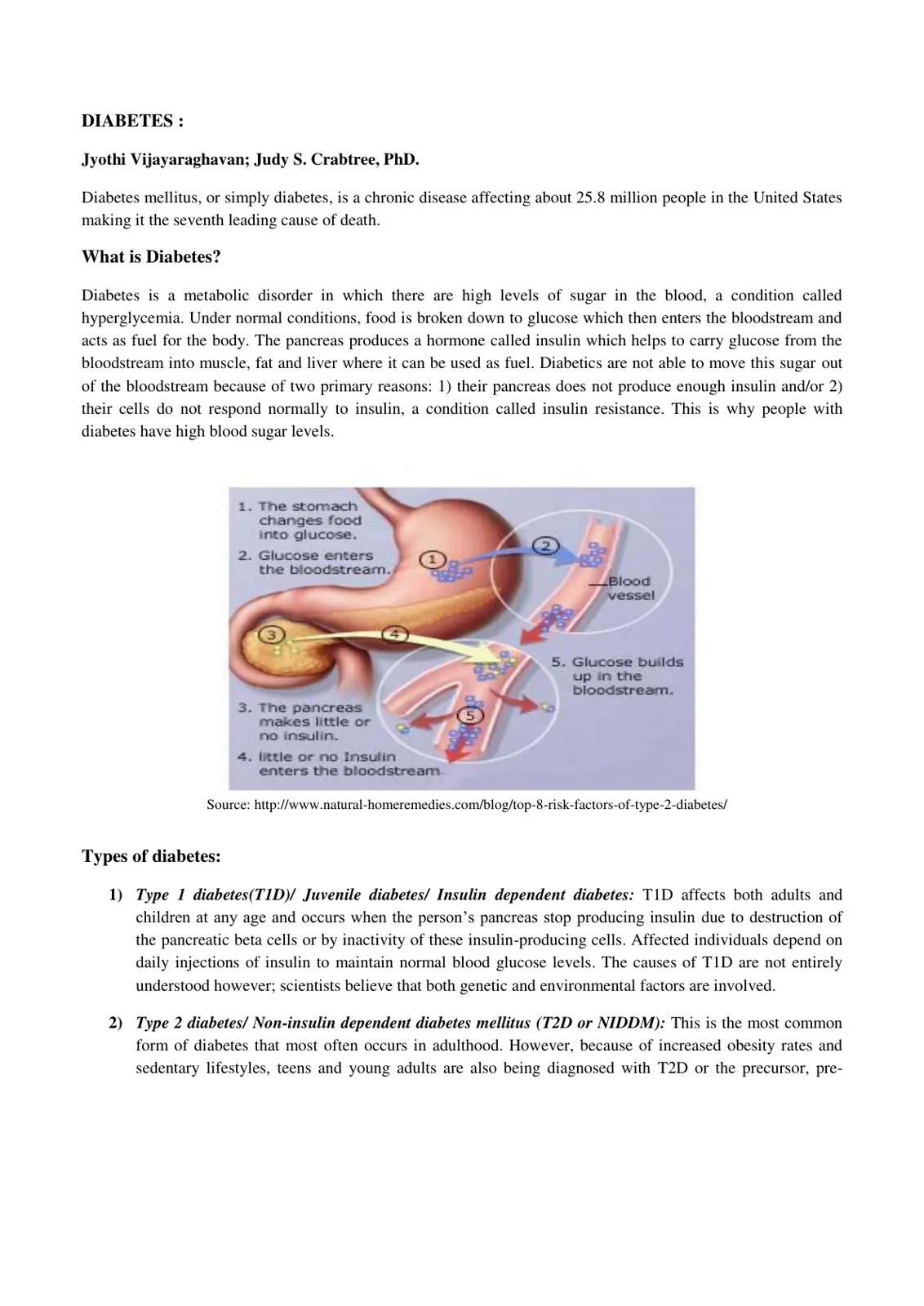 غلاف تقرير DIABETES