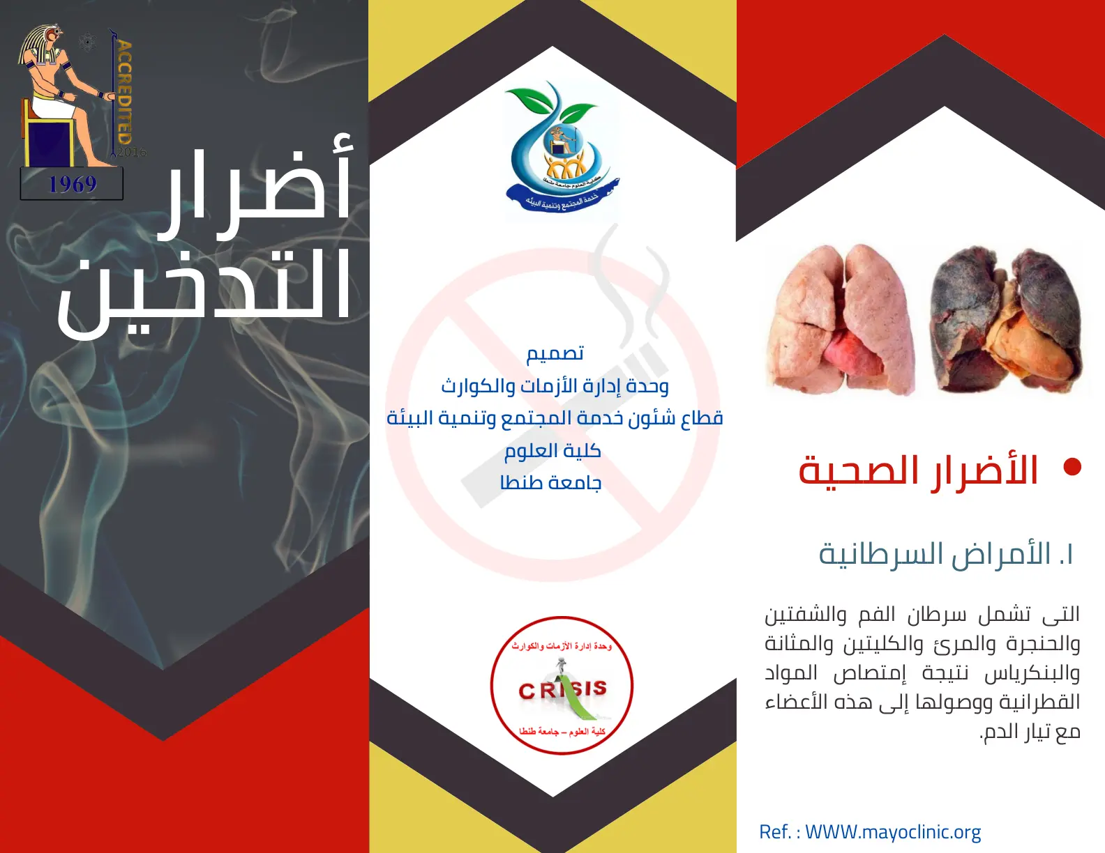 غلاف تقرير أضرار التدخين الصحية