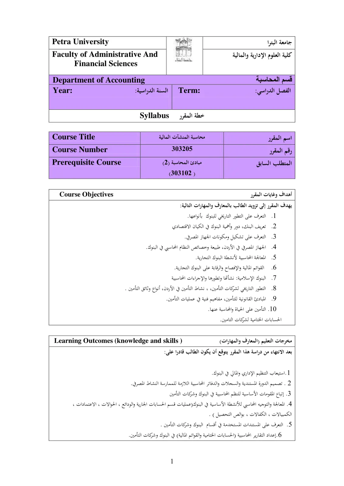 غلاف تقرير محاسبة المنشآت المالية