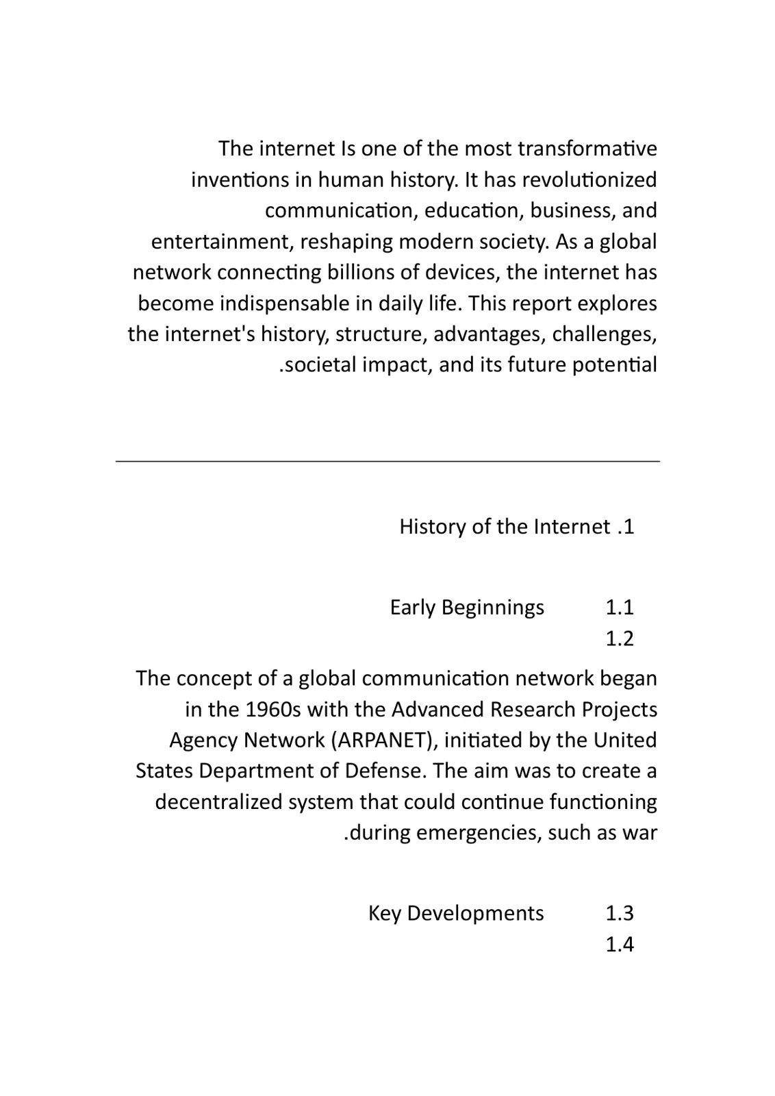 غلاف تقرير The Internet and Its Impact on Society
