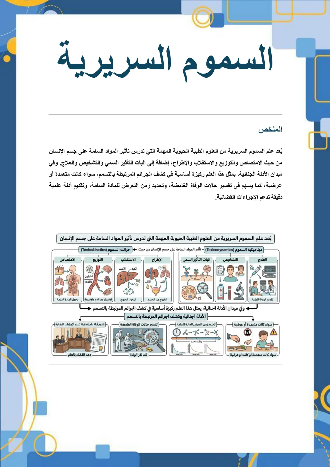 غلاف تقرير السموم السريرية