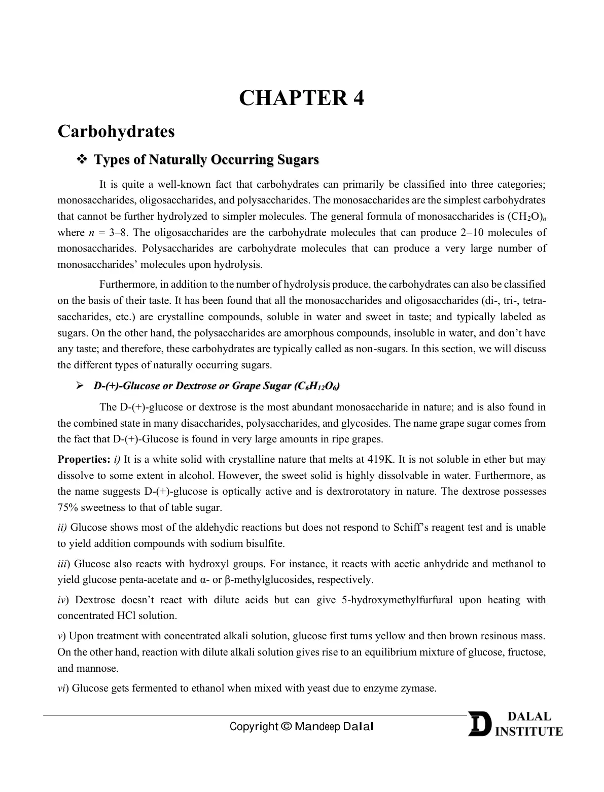 غلاف تقرير Carbohydrates: Types of Naturally Occurring Sugars