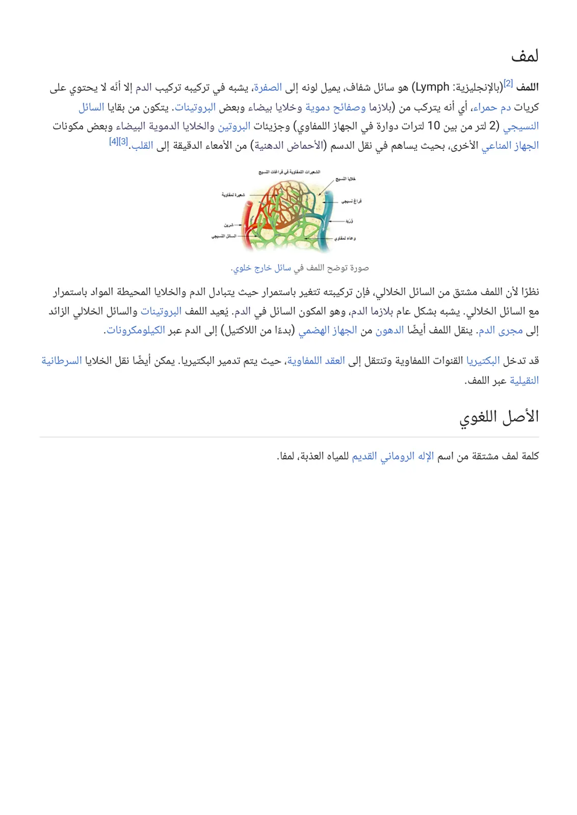 غلاف تقرير اللمف