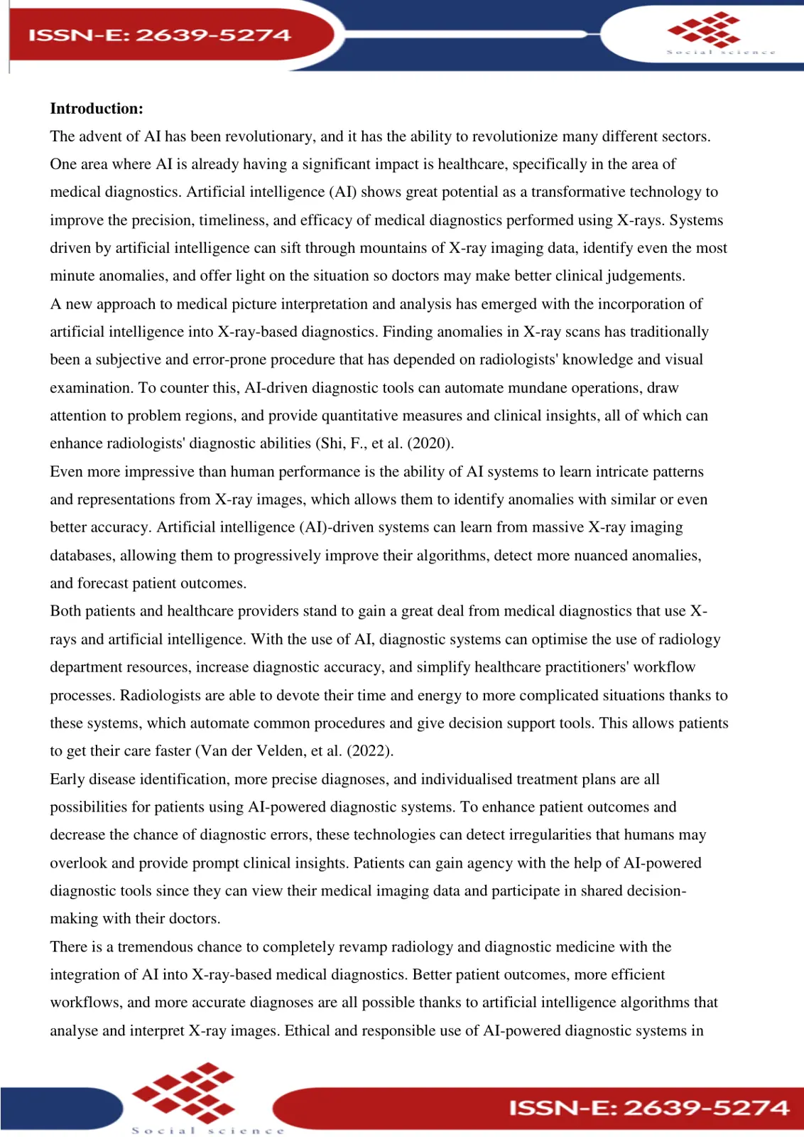 غلاف تقرير Artificial Intelligence in Medical Diagnostics