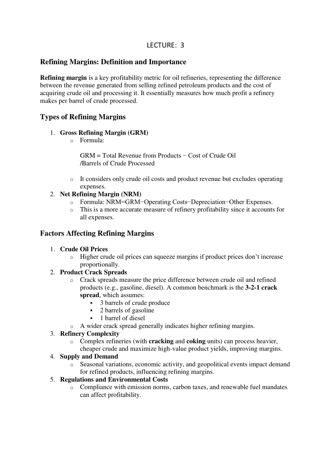 غلاف تقرير Refining Margins: Definition and Importance