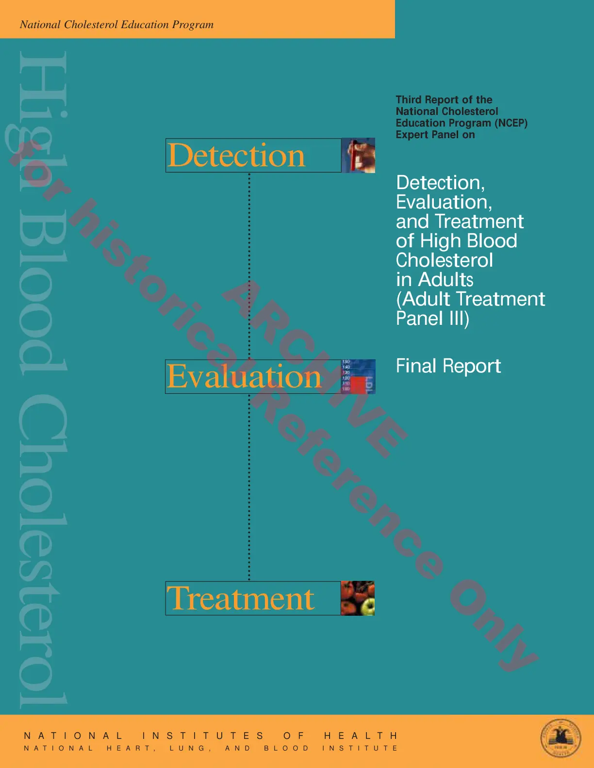 غلاف تقرير Third Report of the National Cholesterol Education Program (NCEP) Expert Panel on Detection, Evaluation, and Treatment of High Blood Cholesterol in Adults
