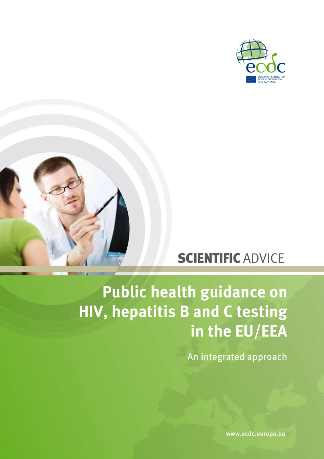 غلاف تقرير Public health guidance on HIV, hepatitis B and C testing in the EU/EEA An integrated approach