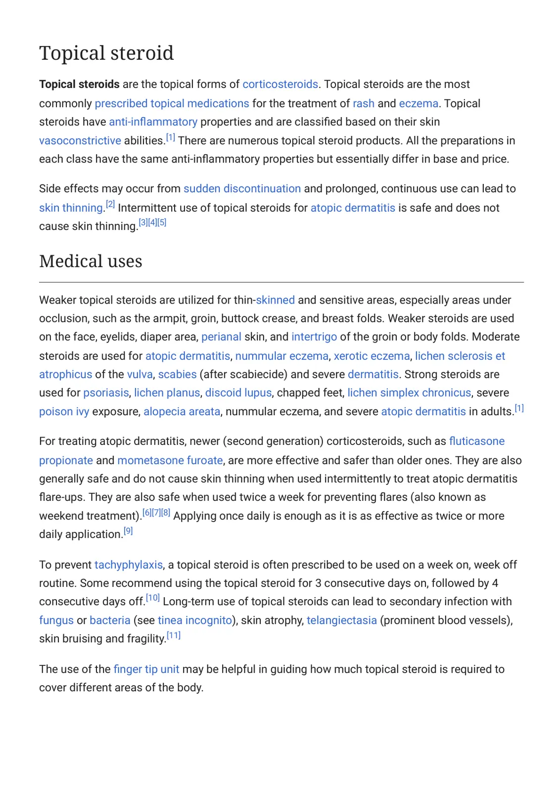 غلاف تقرير Topical Steroid
