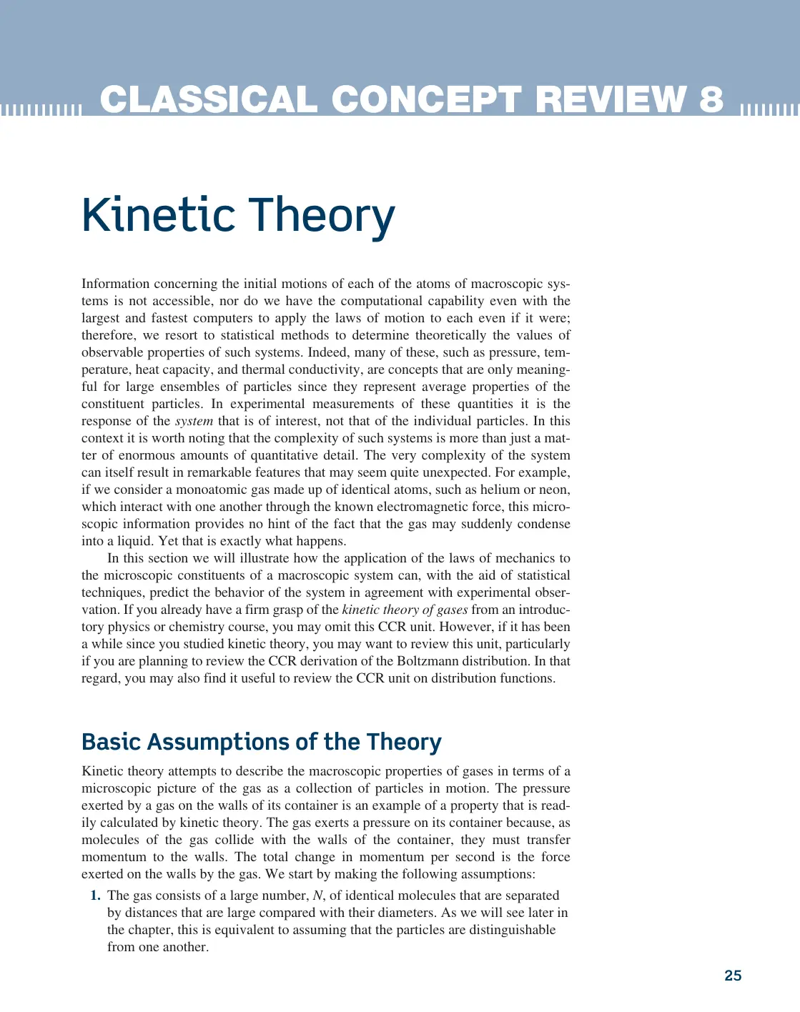 غلاف تقرير CLASSICAL CONCEPT REVIEW 8
Kinetic Theory