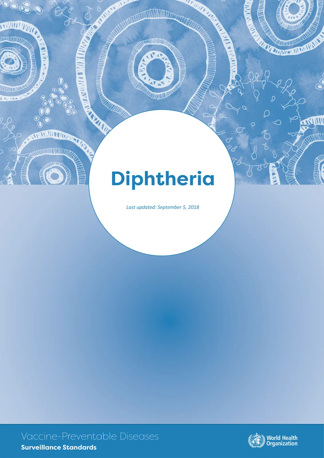 غلاف تقرير Diphtheria Vaccine-Preventable Diseases Surveillance Standards
