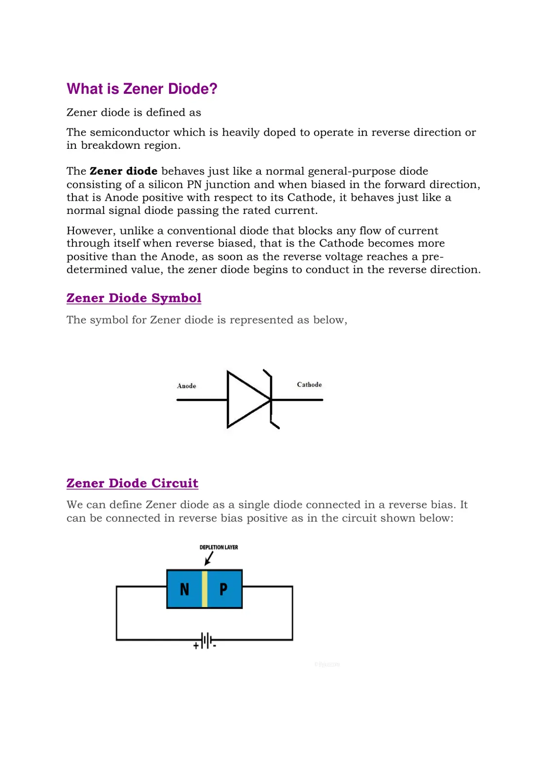 غلاف تقرير What is Zener Diode?