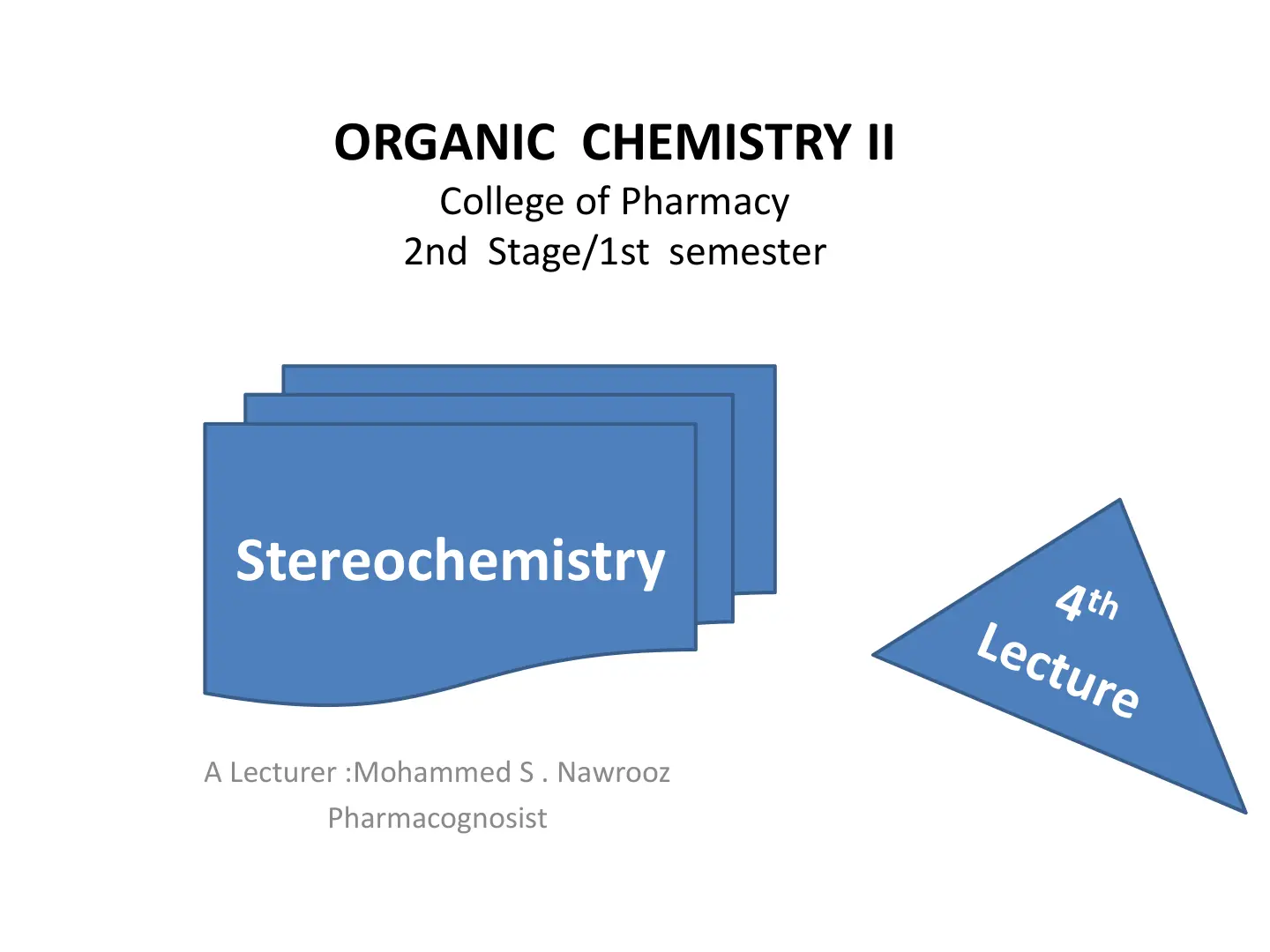 غلاف تقرير Stereochemistry