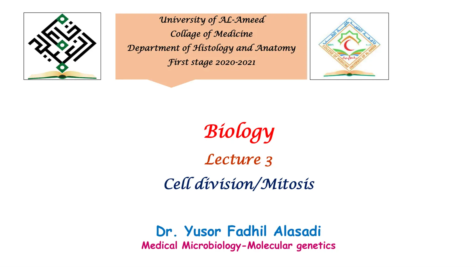 غلاف تقرير Cell Division: Mitosis