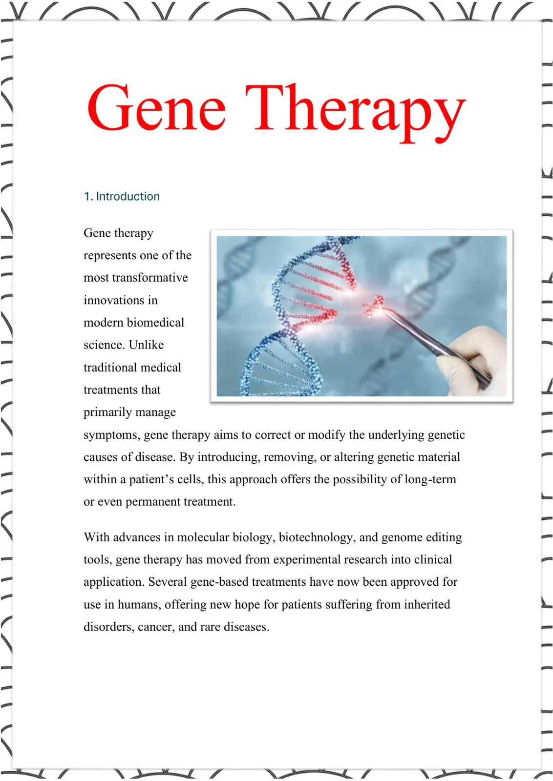 غلاف تقرير Gene Therapy