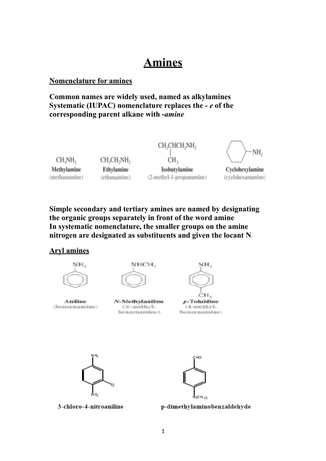 غلاف تقرير Nomenclature for amines