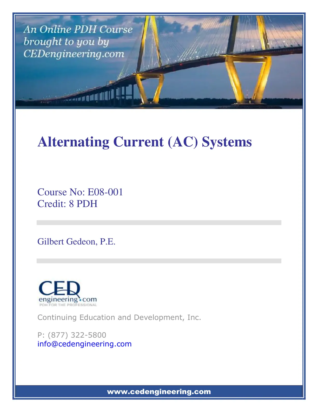 غلاف تقرير Alternating Current (AC) Systems