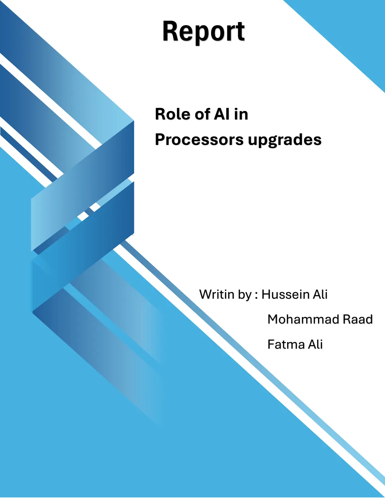 غلاف تقرير Role of AI in Processors upgrades