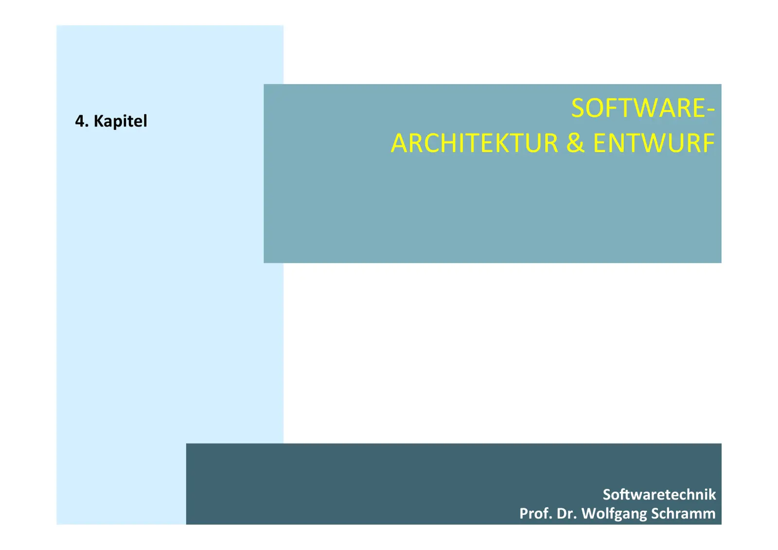 غلاف تقرير SOFTWARE-ARCHITEKTUR & ENTWURF
