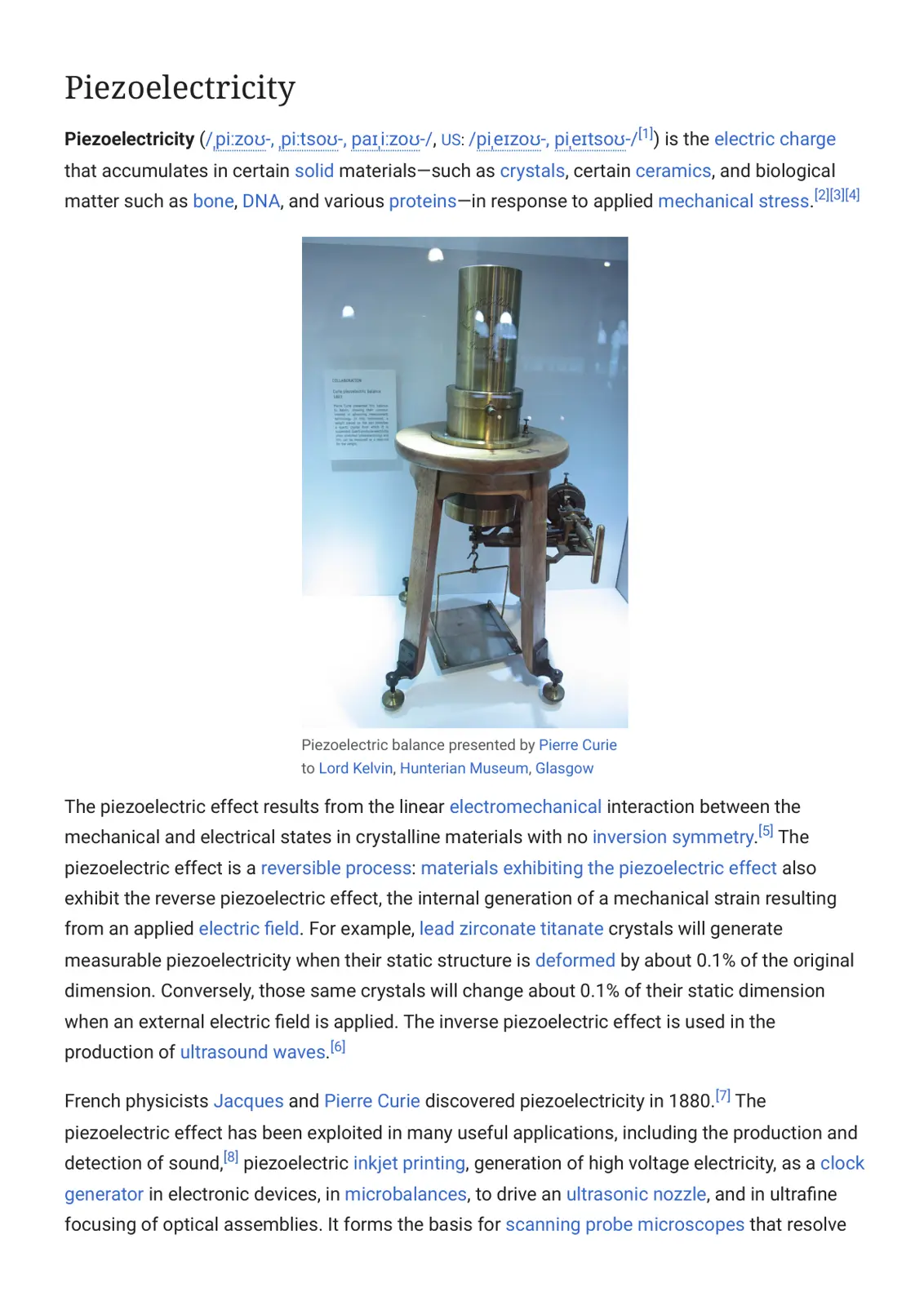 غلاف تقرير Piezoelectricity