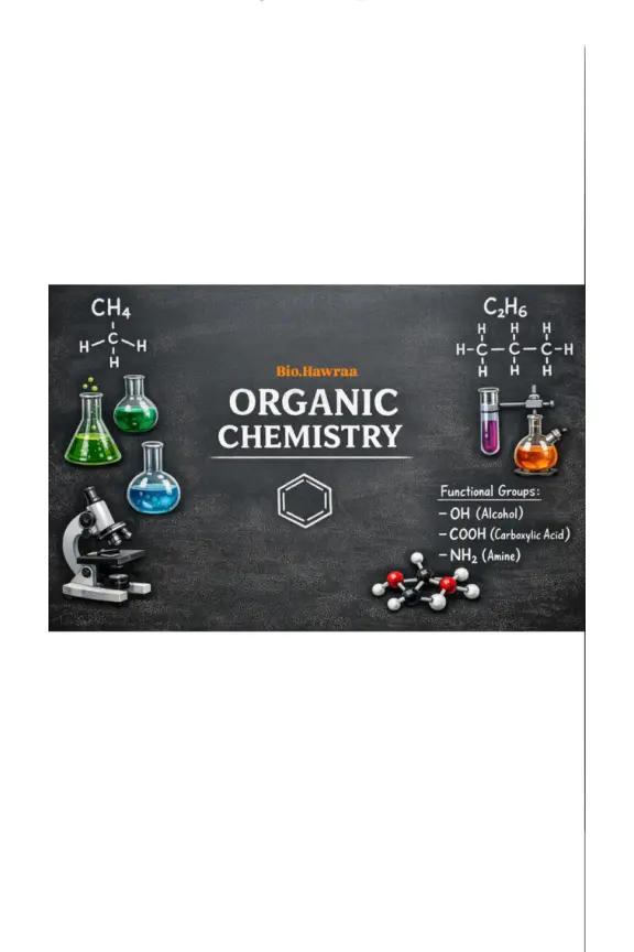 غلاف تقرير Organic Chemistry – Functional Groups
