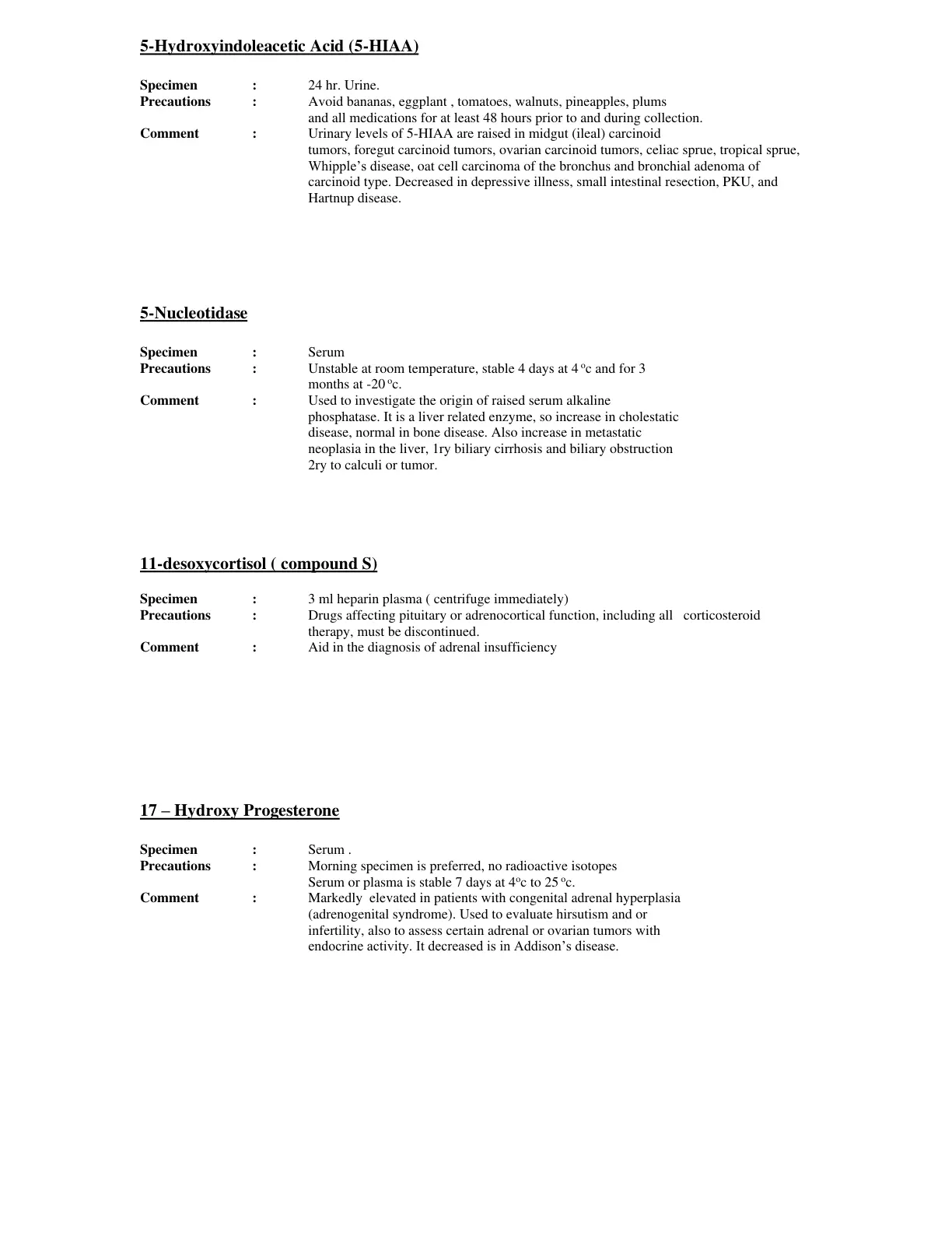 غلاف تقرير 5-Hydroxyindoleacetic Acid (5-HIAA)