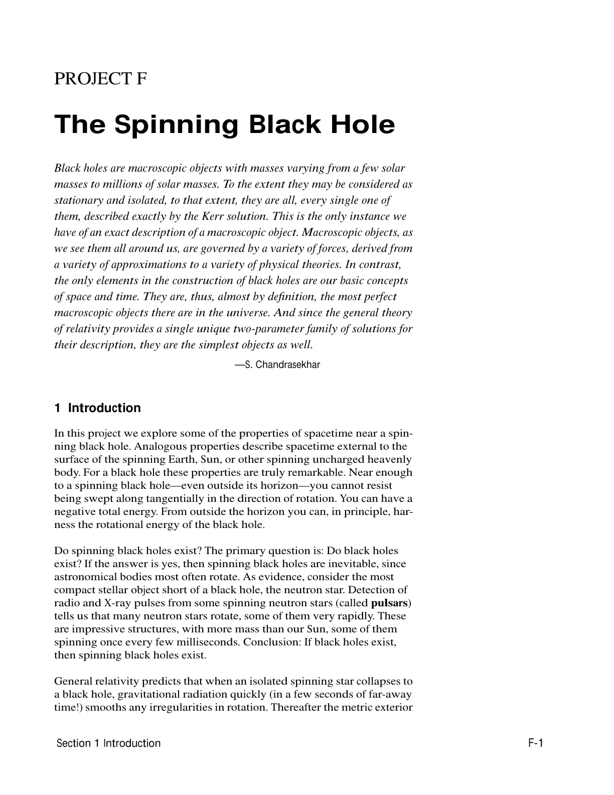 غلاف تقرير The Spinning Black Hole