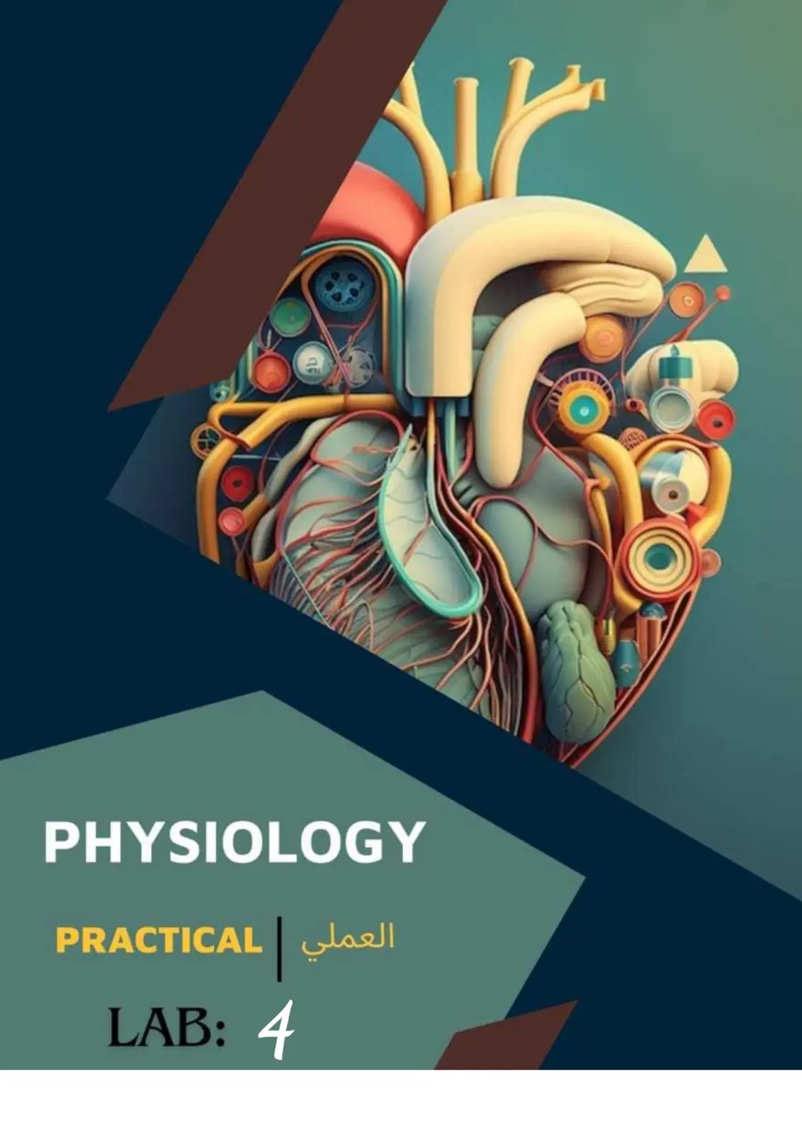 غلاف تقرير PHYSIOLOGY PRACTICAL LAB: 4