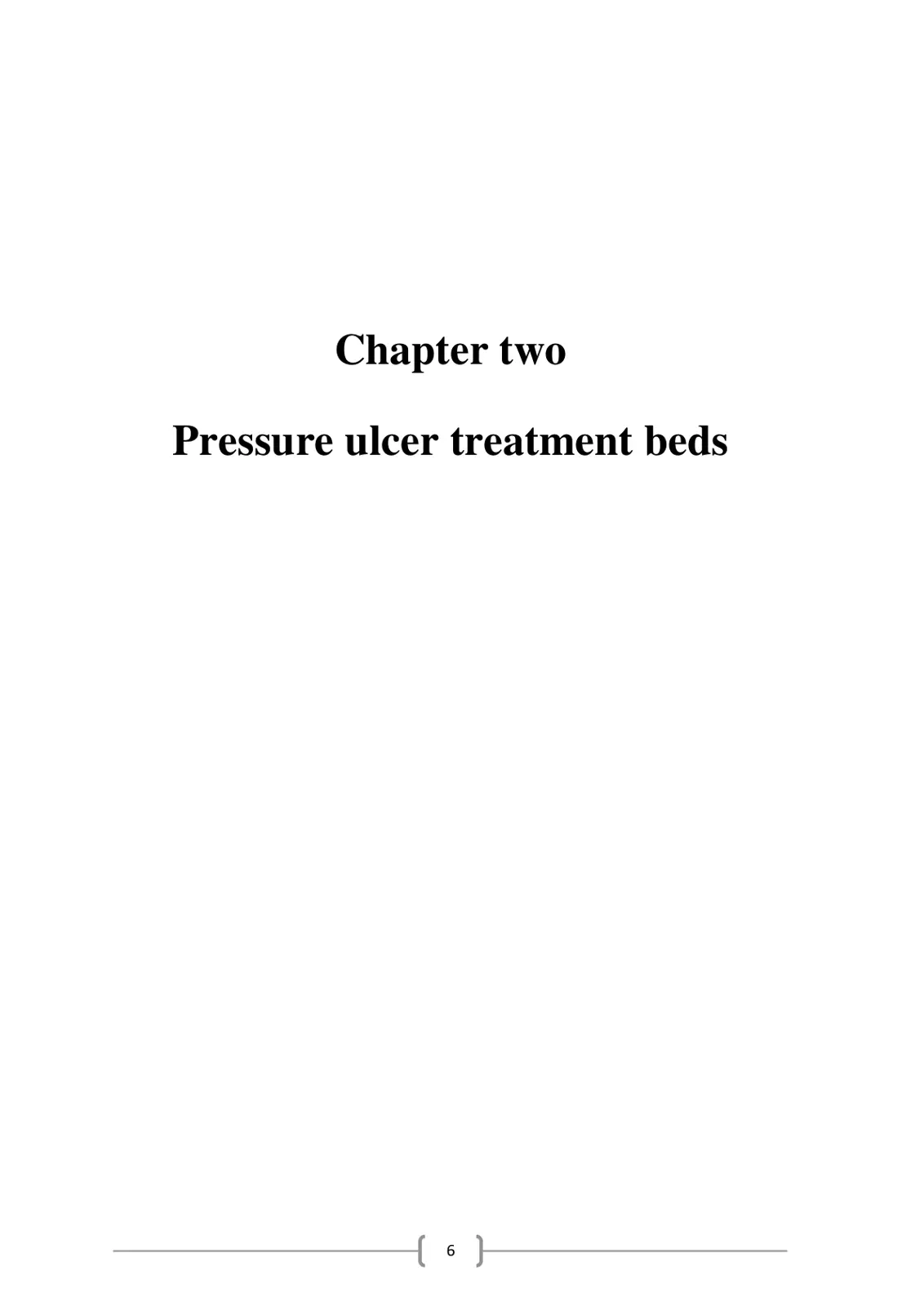 غلاف تقرير Chapter Two: Pressure Ulcer Treatment Beds