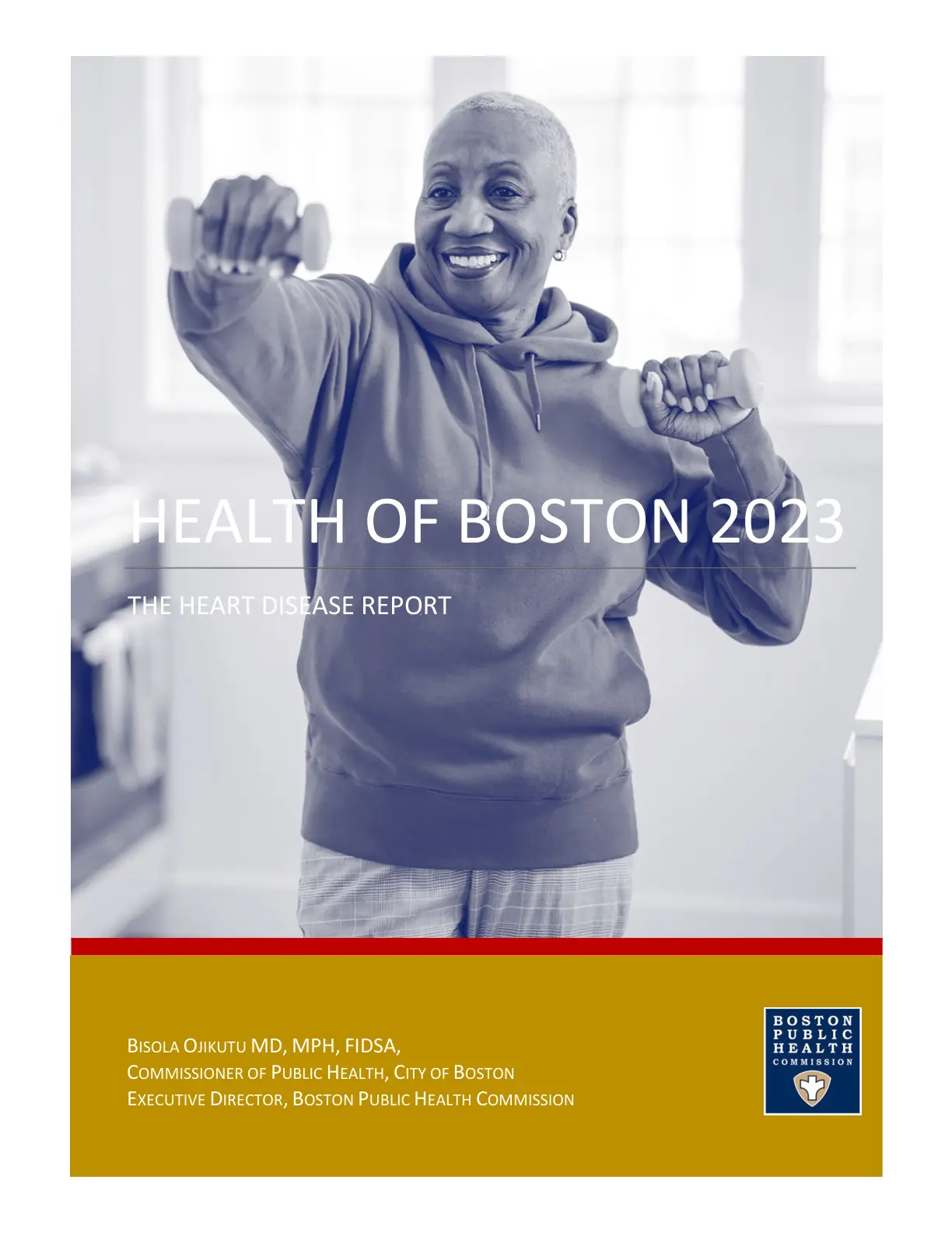 غلاف تقرير HEALTH OF BOSTON 2023 THE HEART DISEASE REPORT