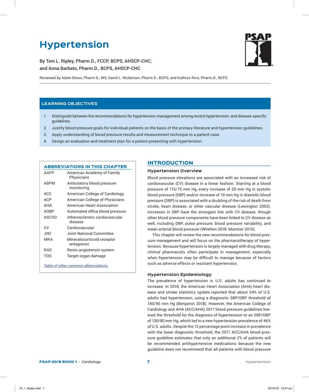 غلاف تقرير Hypertension