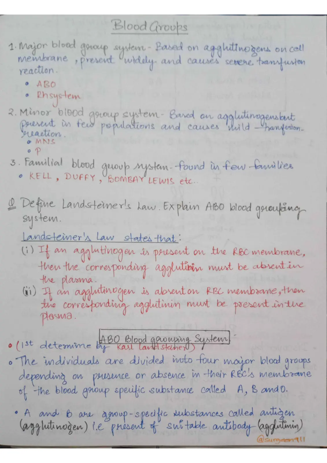 غلاف تقرير Blood Groups