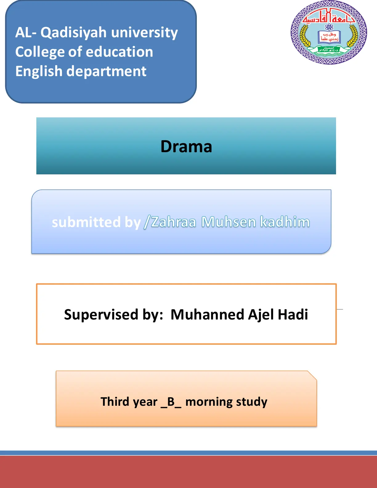 غلاف تقرير Drama